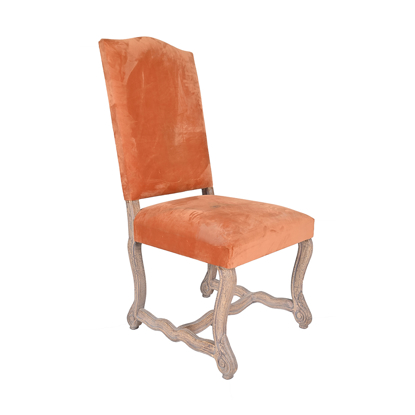 Classic Dining Chair with Scroll Legs